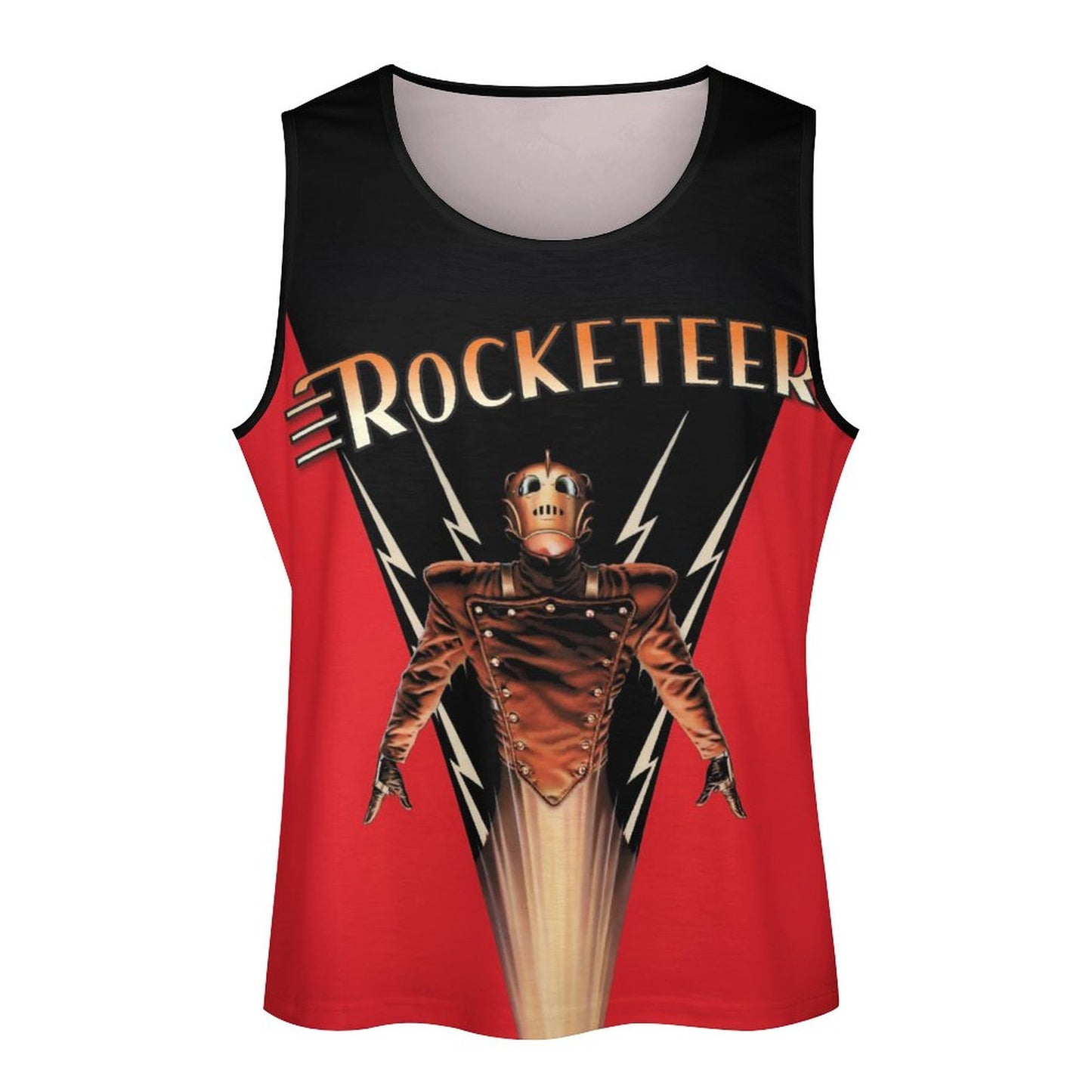 ROCKETEER Men's Next Level Tank Top BKREV1 (All-Over Printing)