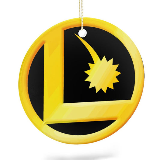 LEGION l LOGO Round Ceramic Christmas Decorations