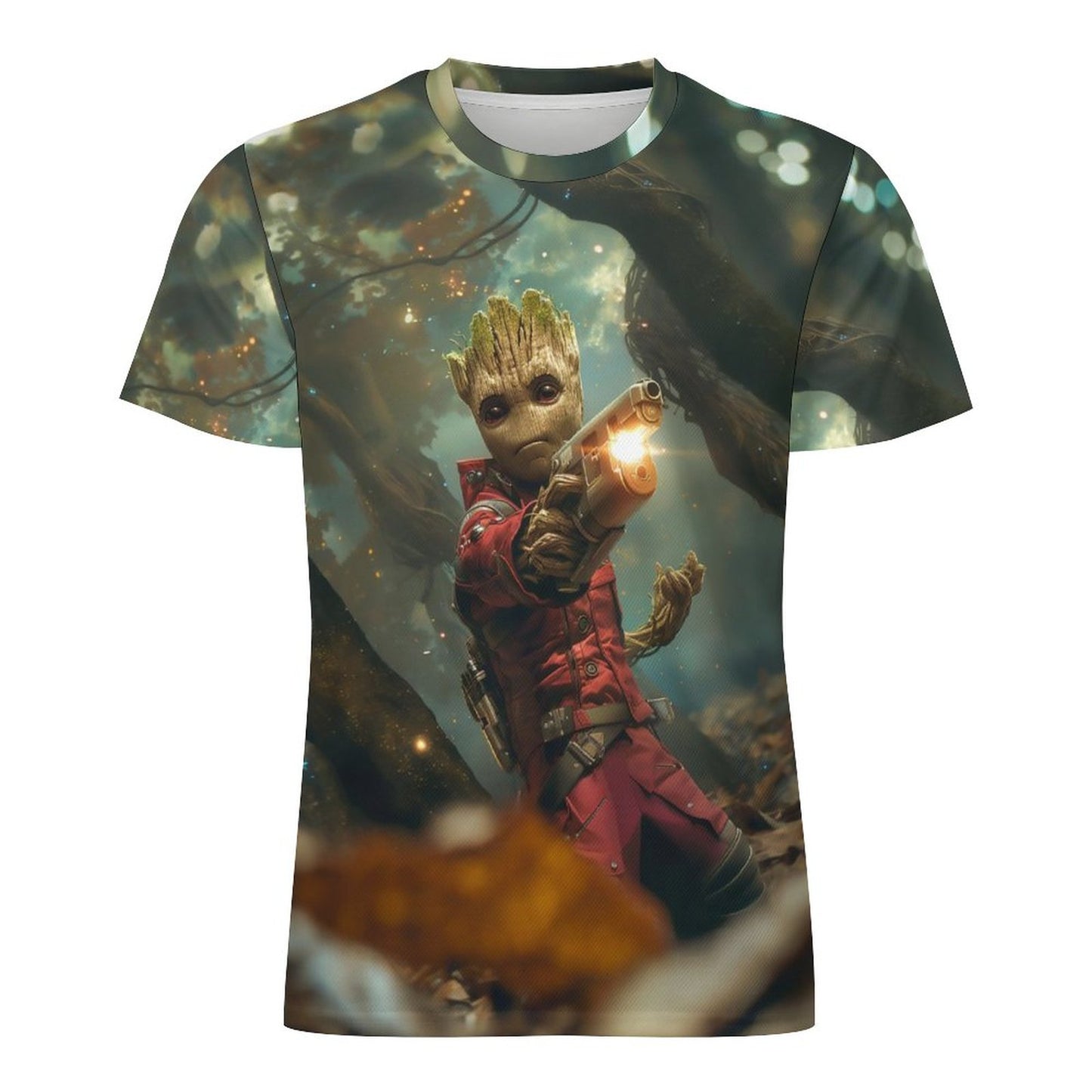 GROOT AS STARLORD 120gsm Short Sleeve All Over Print T-Shirt OMDT01 (All-Over Printing)