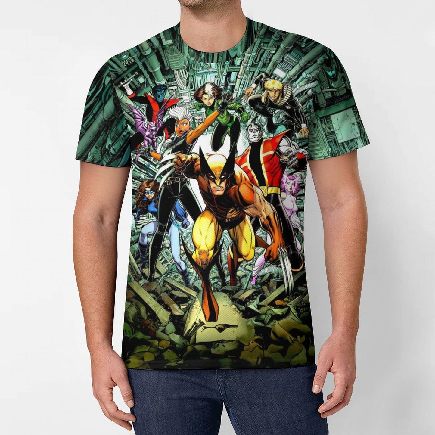 AURTHER ADAMS XMEN 120gsm Short Sleeve All Over Print T-Shirt OMDT01 (All-Over Printing)