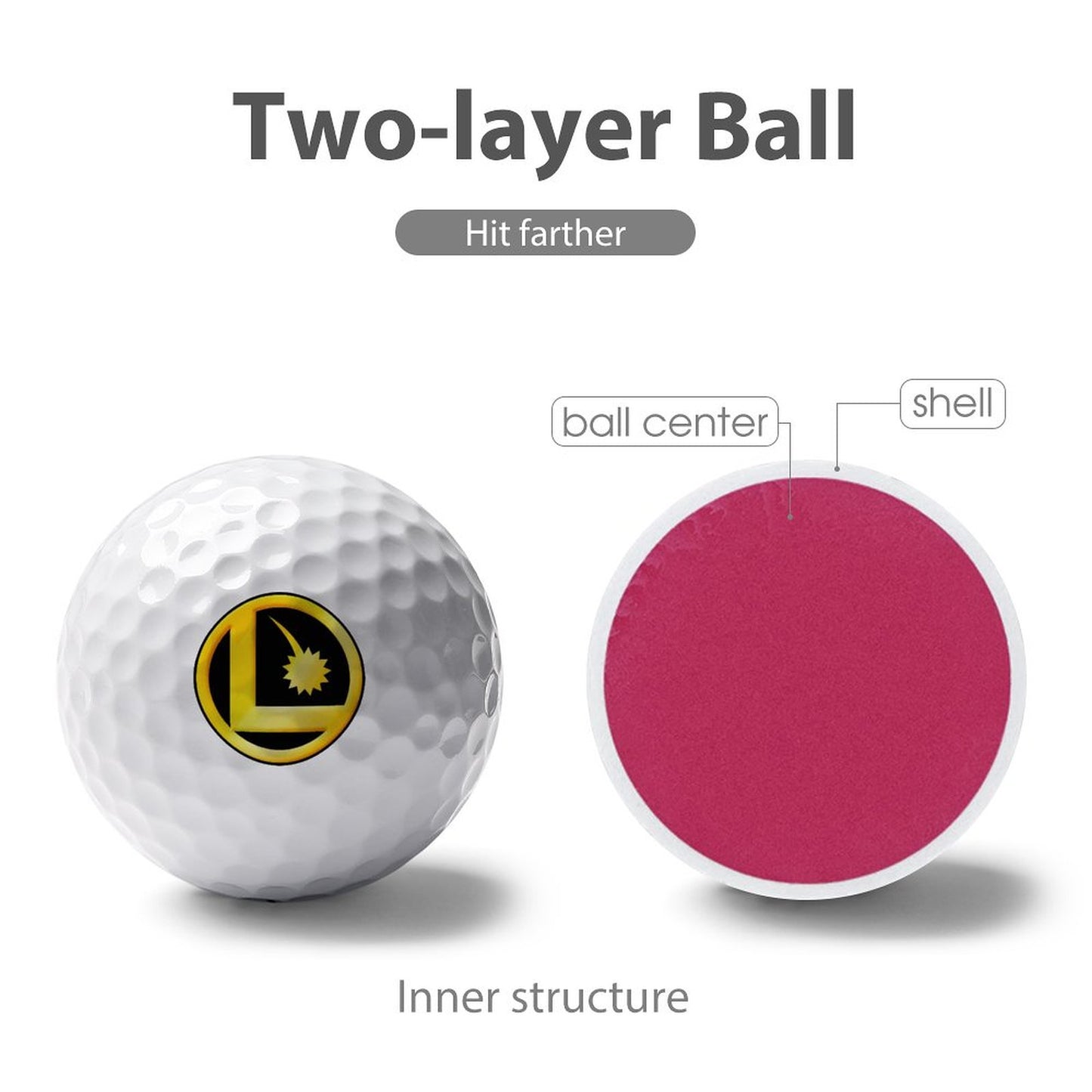 LEGION L LOGO Golf Printing Ball