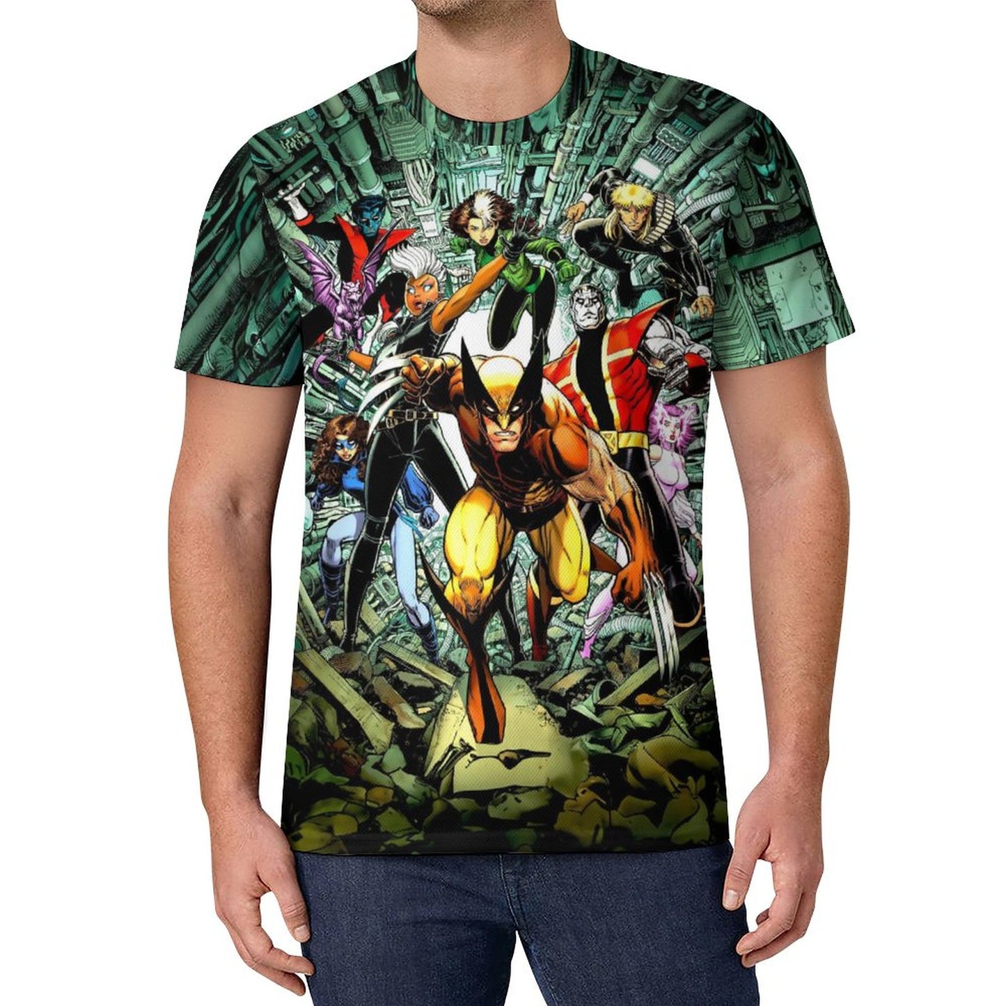 AURTHER ADAMS XMEN 120gsm Short Sleeve All Over Print T-Shirt OMDT01 (All-Over Printing)