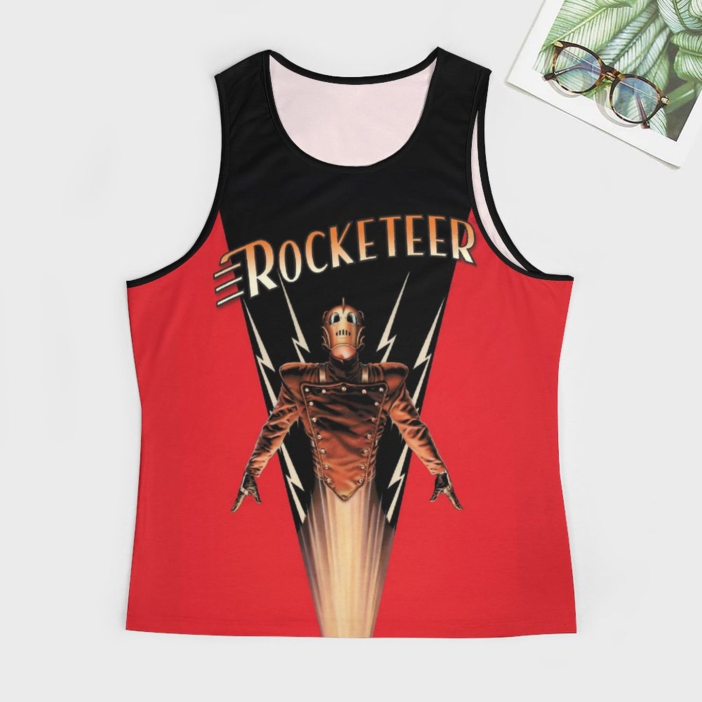 ROCKETEER Men's Next Level Tank Top BKREV1 (All-Over Printing)