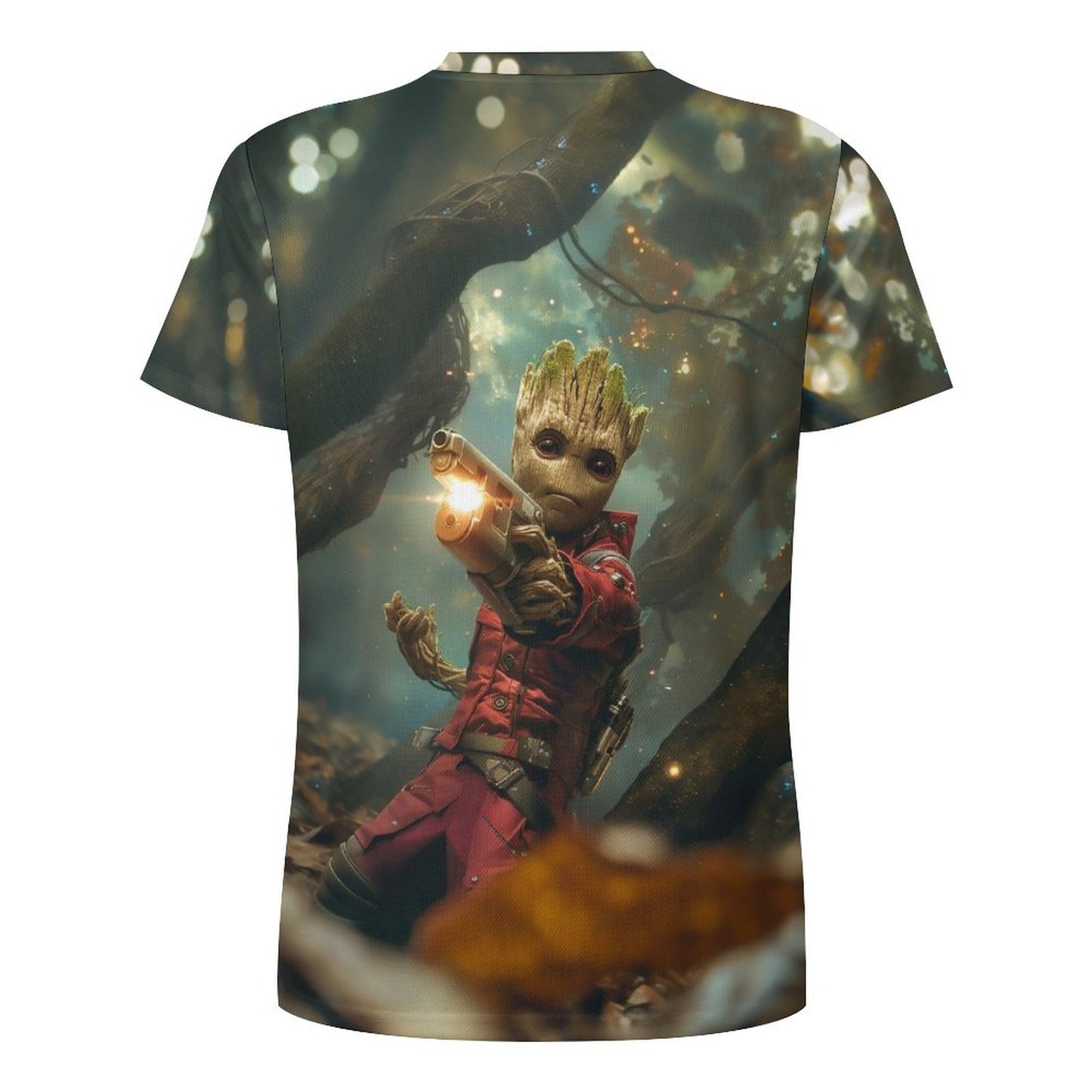 GROOT AS STARLORD 120gsm Short Sleeve All Over Print T-Shirt OMDT01 (All-Over Printing)