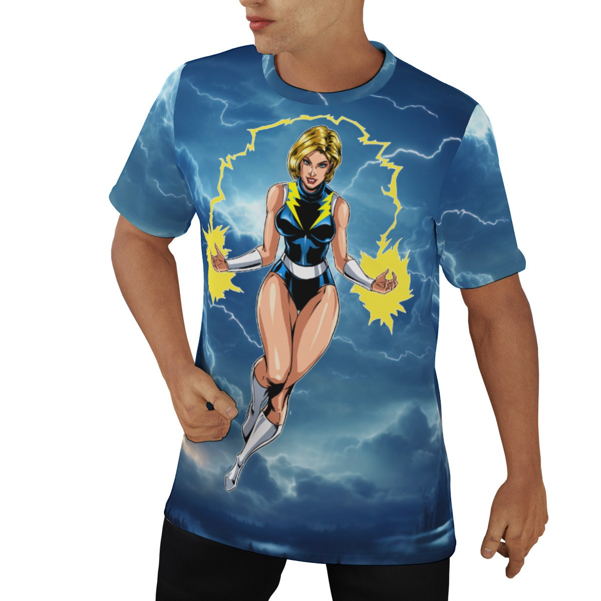 LIGHTNING LASS All-Over Print Men's O-Neck T-Shirt