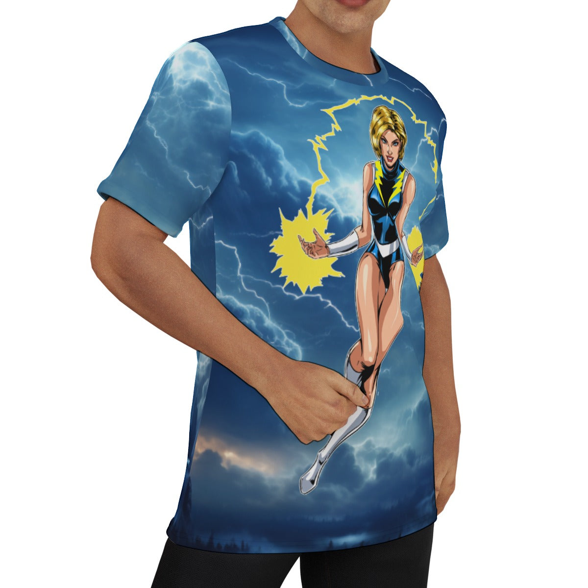 LIGHTNING LASS All-Over Print Men's O-Neck T-Shirt